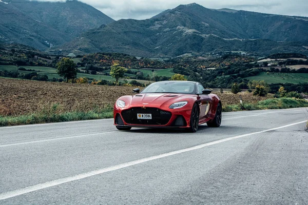 Cagli Italy Ott 2020 Aston Martin Dbs 2019 Old Racing — 스톡 사진