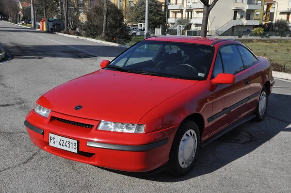 Pesaro Italy Feb 2020 Old Youngtimer Opel Calibra — Stock Photo, Image