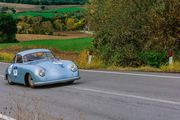Cagli Italia Ott 2020 Porsche 356 1500 Coupe 1952 Viejo — Foto de Stock
