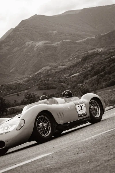 Cagli Itália Ott 2020 Maserati 200 S1955 Carro Corrida Antigo — Fotografia de Stock