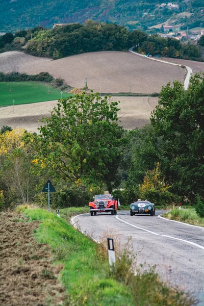 Cagli Italie Ott 2020 Alvis Speed 1934 Jaguar Type 1952 — Photo