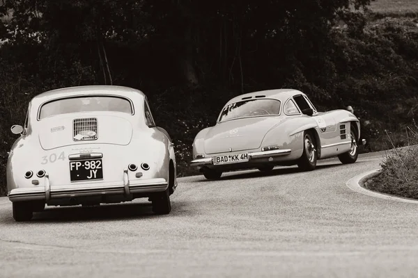 Cagli Itália Ott 2020 Porsche 356 1600 Coup 1956 Antigo — Fotografia de Stock