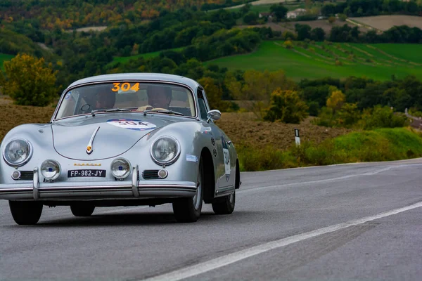 Cagli Italia Ott 2020 Porsche 356 1600 Coup 1956 Viejo — Foto de Stock