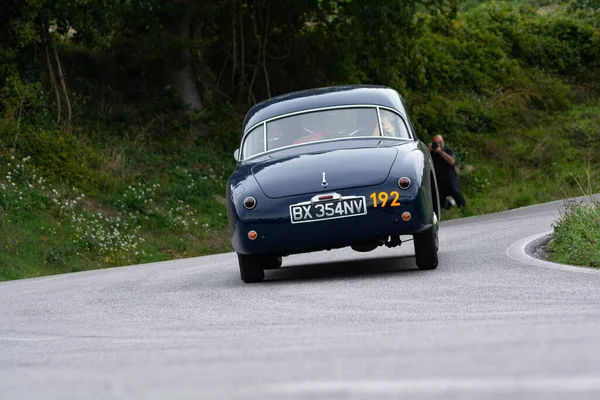 Cagli Italy Ott 2020 Simca Aronde Coupe 1952 Old Racing — 스톡 사진