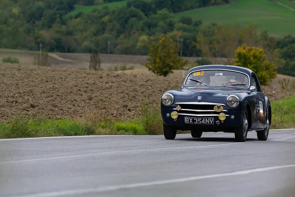 Cagli Italy Ott 2020 Simca Aronde Coupe 1952 Old Racing — 스톡 사진