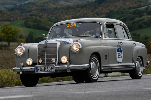 Cagli Italy Ott 2020 Mercedes Benz 220 1955 Old Racing — Stock Photo, Image