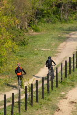 Monte San Bartolo Güzel Panorama - Marche Bölgesi İtalya