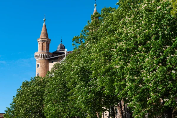 Urbino Stad Werelderfgoed Regio Marche Italië Sumemr — Stockfoto