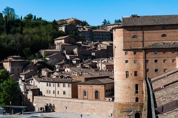 Urbino Stad Werelderfgoed Regio Marche Italië Sumemr — Stockfoto