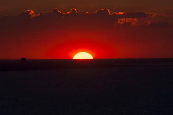 San Bartolo Park Fantastische Zonsondergang Landschap Riviera Rimini — Stockfoto