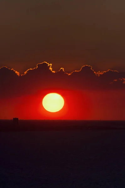 San Bartolo Parque Fantástico Pôr Sol Paisagem Para Riviera Rimini — Fotografia de Stock