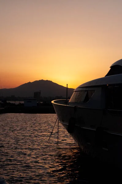 Olbia Sardegna Italia 2019 Vista Panoramica Del Porto Turistico Olbia — Foto Stock