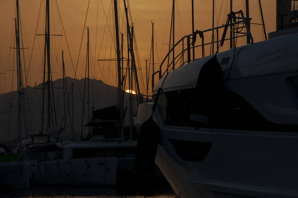 Ольбия Фелиния Италия 2019 Прекрасный Вид Порт Марины Ольбия Яхтенную — стоковое фото