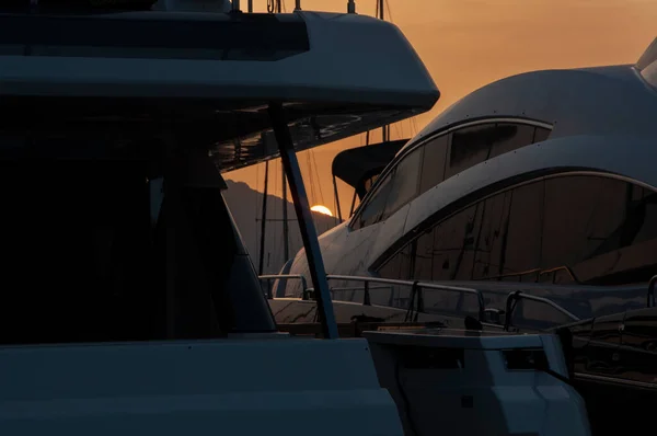 Olbia Sardinia Italy 2019 Panoramic View Marina Olbia Port Yacht — Stock Photo, Image