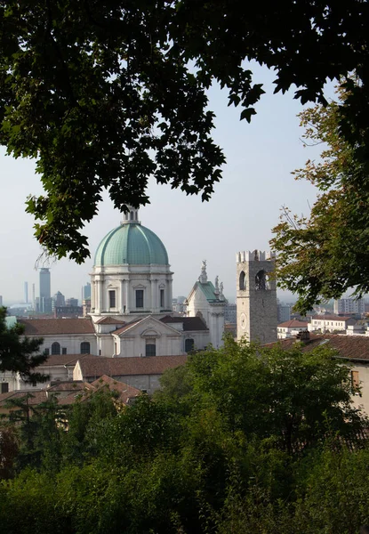 Kathedrale Oder Duomo Nuovo Und Alte Kathedrale Oder Duomo Vecchio — Stockfoto