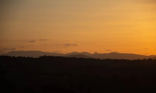 Панорамный Живописный Вид Республику Сан Марино Закате — стоковое фото