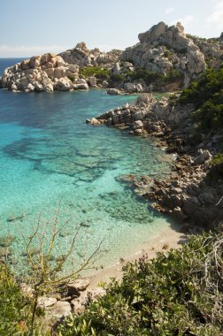 Capo testa deniz Sardunya İtalya