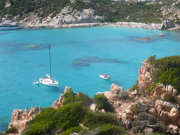 Landschaft cala corsara spargi — Stockfoto