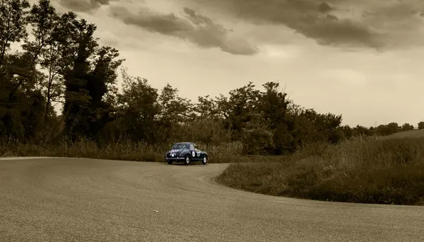 MILLE MIGLIA 2015  LANCIA Aurelia B21 Berlina 1951 — 스톡 사진