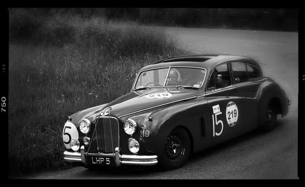 Mille Miglia 2015 Jaguar Mark Vii 1951 BW — Stockfoto