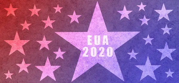 2020年アメリカ合衆国大統領選挙 Euの選挙 愛国的なアメリカの要素 ポスター カード バナー — ストック写真