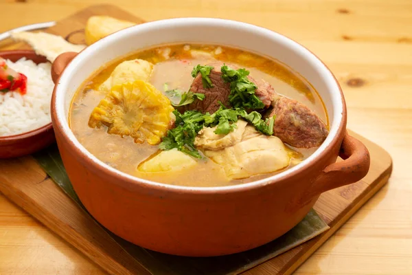 Sancocho geleneksel bir Venezuela ve Latin Amerika çorbası veya güveç olup, birçok çeşit sığır eti, Yuca Plantain Patates Cassava ile tavuk ve bölgeden sebzelerle yapılır.