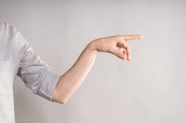 El hareketleri, parmağını sok, yan tarafı göster..