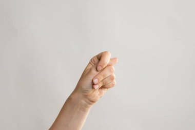 El hareketleriyle. İncir negatif jest, hiçbir şey yok.