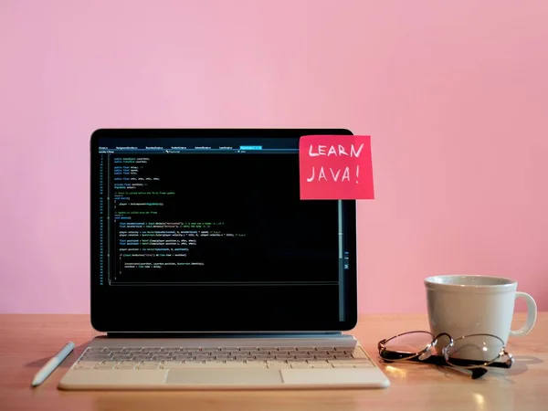 Reminder to learn Java programming language, concept dont forget to learn code.