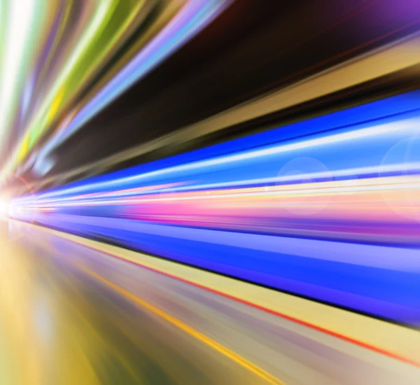 Fast train passing by,speed motion blur background — Stock Photo, Image