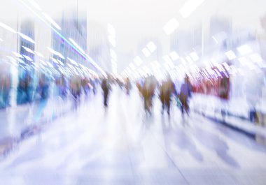 insanlar büyük şehirde işlek cadde, centrum şehrin insanlar acele ile