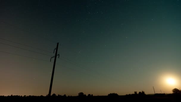 Lapso de tempo das estrelas — Vídeo de Stock