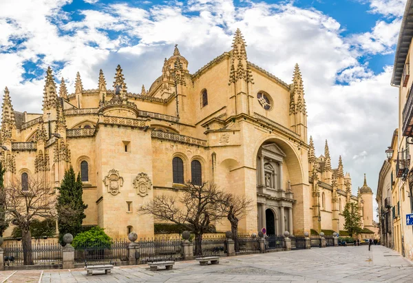 Veduta della Cattedrale di Segovia — Foto Stock