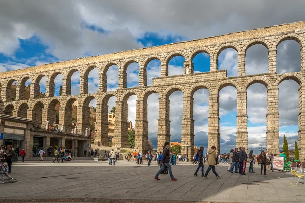 El Acueducto de Segovia . — Foto de Stock