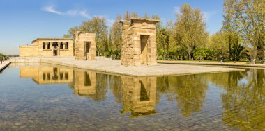 Debod Tapınağı'nda panoramik manzara