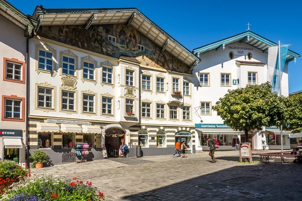 On the Marktstreet in Bad Tolz - Germany — Stock Photo, Image