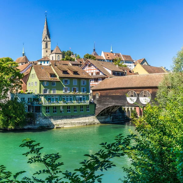 View at the Baden city in Switzerland — Stock Photo, Image