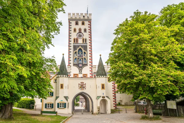 Landsberg Lech Germany June 2021 View Bayertor Tower Landsberg Lech — Stock Photo, Image