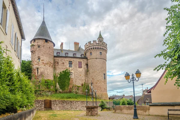 Vista Para Chateau Palice Cidade Lapalisse França — Fotografia de Stock