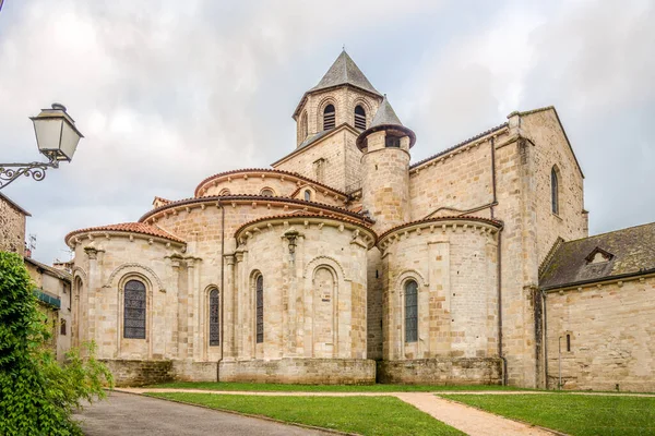 Utsikt Över Kyrkan Och Klostret Saint Pierre Beaulieu Sur Dordogne — Stockfoto