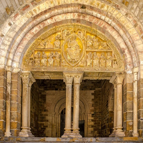 Vue Sur Portail Eglise Saint Pierre Carennac France — Photo