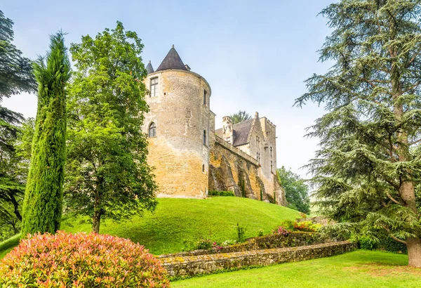 Vista Castillo Fayrac Francia — Foto de Stock