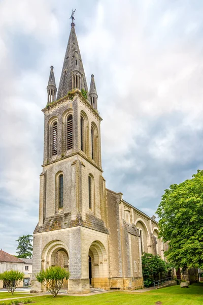 Vue Église Saint Pierre Dans Les Rues Lalinde France — Photo
