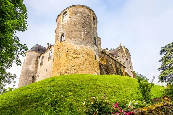 Vista Castillo Fayrac Francia — Foto de Stock