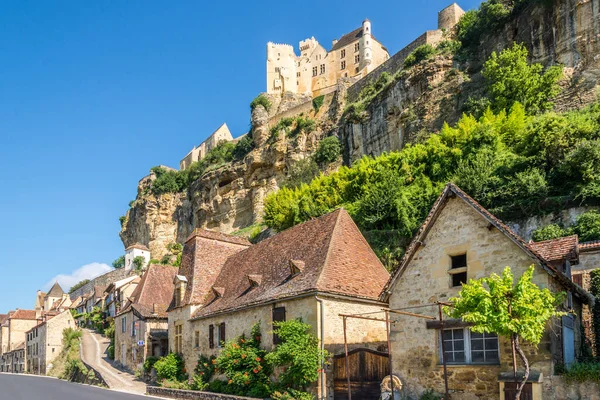 Vue Sur Village Beynac Cazenac Près Dordogne France — Photo
