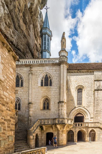 View Chapel Notre Dame Rocamadour France — Foto de Stock