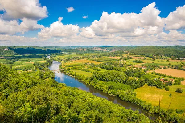 View Countryside Village Domme France — Stock fotografie