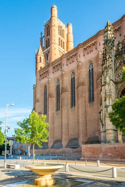 Albi France June 2021 Cathedral Saint Cecilia Streets Albi 阿尔比是法国南部的一个社区 — 图库照片