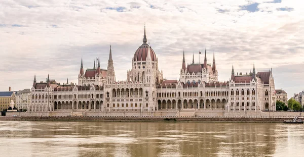 Vista Building Parlamento Com Rio Donau Budapeste Hungria — Fotografia de Stock
