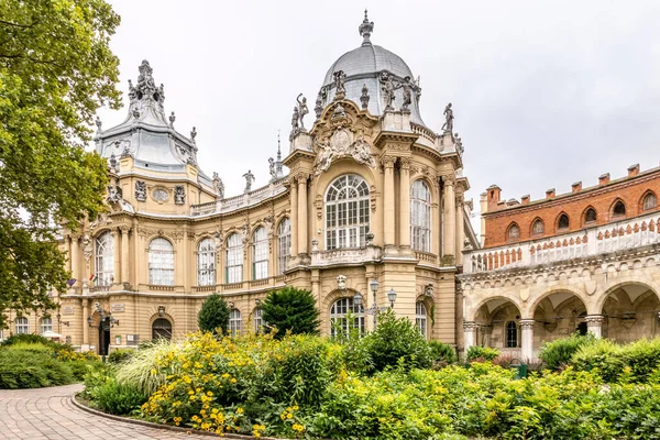 Vista Castillo Vajdahunyad Budapest Hungría — Foto de Stock